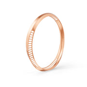 Elegant Gold Bangle with Sleek Cutout Design 14K Gold Plated